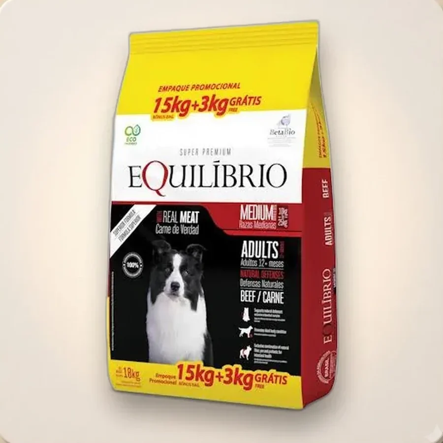 Equilibrio carne raza mediana 15+3 kg